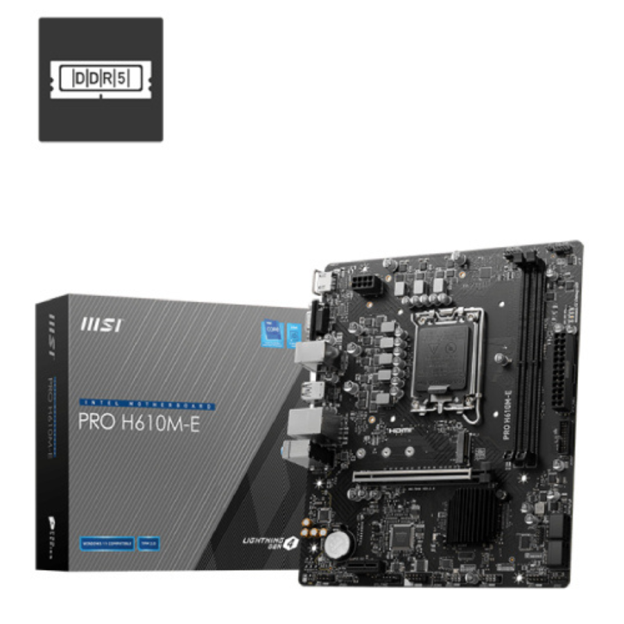 MSI PRO H610M E DDR5 INTEL MOTHERBOARD